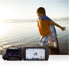 Sony HDR TD30VEB HD Flash Camcorder 3,5 Zoll schwarz 