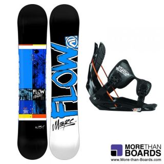 Flow MERC Black & FLITE 2 Black Snowboard & Bindung Set   2013   NEU