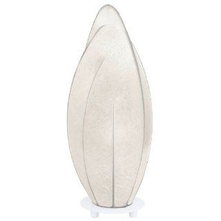 Eglo Tischeuchte Modell Tozza / in weißem Stahl / Lampenschirm Cocoon