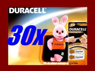 30 Duracell Hörgeräte Batterien Hörgerät Batterie 312