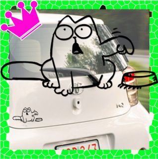 Simons Cat Katze Auto / Motorrad AUFKLEBER VW OEM Mac Decal Sticker