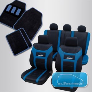 universal Sitzbezug Sitzbezüge Super Speed + Fußmatten Auto Teppiche