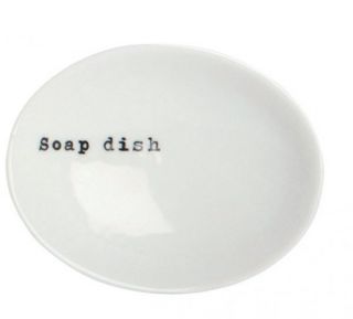 House Doctor Seifenschale Soap dish Porzellan weiß
