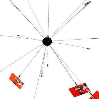 Kartenhalter / Bilderhalter SATELITE mit Antennen