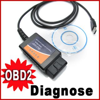 USB OBD2 Auto Diagnose Testgerät VAG ELM327 CAN BUS OBDⅡInterface