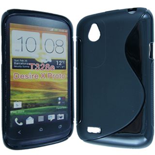 T328e Silikon Case S Line Schwarz Silikonhuelle HTC Desire X T328e