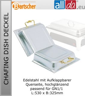 Chafing Dish Deckel GN1/1 Edelstahl klappbar (500.316)
