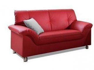 Zweisitzer Sofa 2 Sitzer terrakotta Microvelours Couch b152 cm UVP329