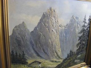 Majestätisches Gebirgsmassiv   Alpen ? /sign W. Scholl