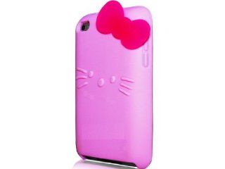 iPod Touch 4, 4G, Cutie Kitty Pink (Rosa) Silikon Gel Protector Case