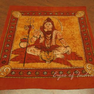 Schöne handgefertigte Batik Shiva Tapestry / Tagesdecke / Bettdecke
