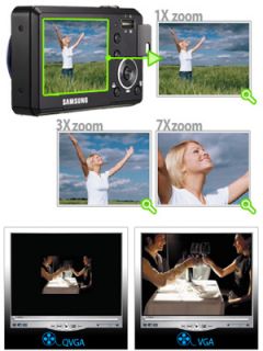 Samsung Digimax L77 Digitalkamera 2,5 Zoll schwarz Kamera
