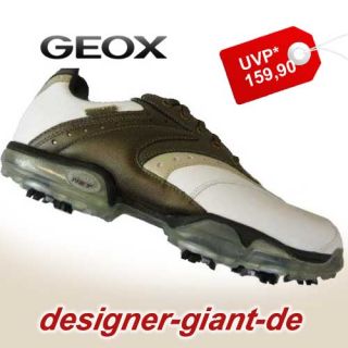 337   GEOX GOLF Schuhe PROTECH WP C, weiß/bronze, Gr.41 SUPERPREIS