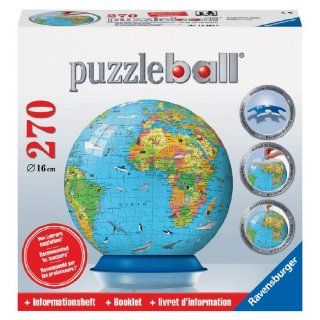 Childrens World Map 270 Piece Puzzleball Ravensburger