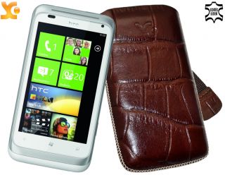Original SunCase Etui Tasche Case Hülle für HTC Radar
