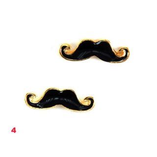 Schnurrbart Mustache Bart Moustache Anhänger Halskette Ohrringe XXL 4