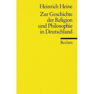 Zur Geschichte der Religion und Philosphie in Deutschland 