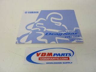 NEU! Fahrerhandbuch XVS1100 Dragstar XVS 1100 Yamaha Owner’s manual
