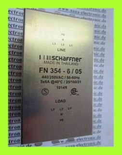 Schaffner Netzfilter FN 354 6/05 NEU 1 Stück