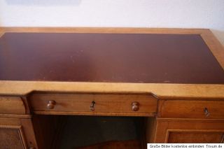 Schreibtisch,Gründerzeit, Jugendstil, Eiche hell