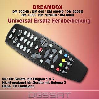 Dreambox Universal Ersatz Fernbedienung DM500HD DM800HD DM800HDse