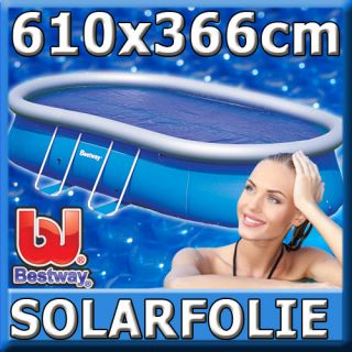 Pool Plane Solarfolie Solarplane Solarheizung 58152 bestway 610x366 cm