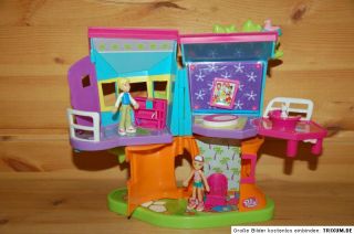 11) Polly Pocket Baumhaus mit Magnetpuppen  