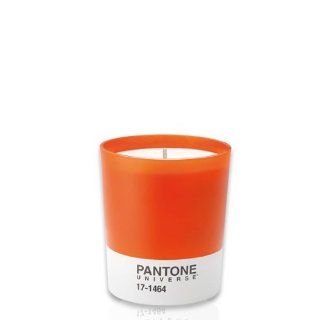 Pantone Duftkerze / Windlicht klein rot orange Pantone 17 1464 / 20h