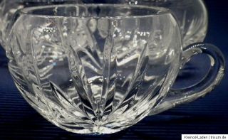 Stück Bowle Tassen Becher Gläser Bleikristall Schleuderstern