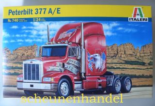 24 LKW Truck US Peterbilt 377 A/E Zugmaschine TOP Bausatz NEU OVP