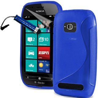 Nokia Lumia 710 Gel Hülle in Blau für Lumia 710 TPU 
