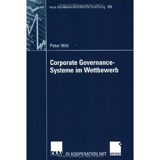 Corporate Governance Systeme im Wettbewerb (neue