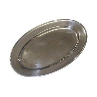 Metaltex Inoxline Servierplatte oval Küche & Haushalt