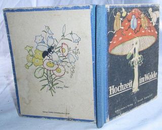 Altes Kinderbuch Hochzeit im Walde ca.1920