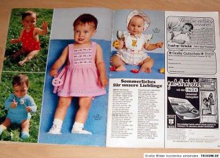Baby 95 Modelle zum Stricken, Häkeln und Nähen E 394 1977
