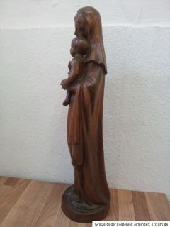 390) Wunderschöne Holzfigur Madonna. Zustand siehe Foto´s.