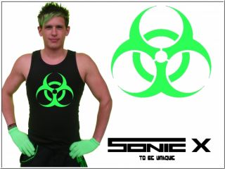 Muscle Shirt SONIC X STYLE Biohazard II in Schwarz Neongrün