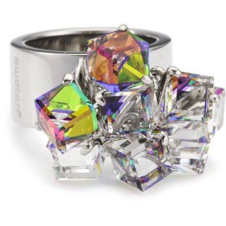 Swatch bijoux Love Explosion Ring mit Kristallwürfel, Gr. 9 JRD022 9