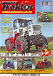  Traktor 3 4 07 MB trac Fendt F24L Dieselross Bukh 403 Super Ritscher