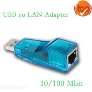 TopUSB zu LAN Adapter RJ45 10/100 Mbit Ethernet Netzwerk
