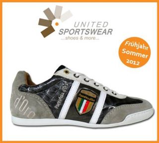 Pantofola d Oro Schuhe Sneaker Fortezza Austerity Croco Silver Silber