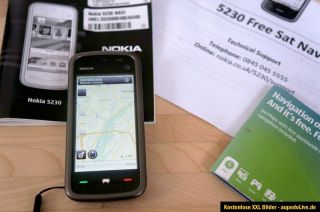 Handy, Nokia 5230 Navigation Smartphone ohne Simlock + Bluetooth