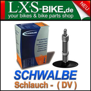 Schwalbe Schlauch 40 62/406, DV7 NR.7 DV 20x1.75 2.50 schwarz Fahrrad