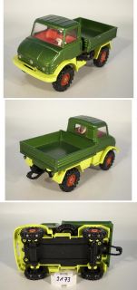 Corgi Toys Unimog 406 metallicgrün/gelb #2173