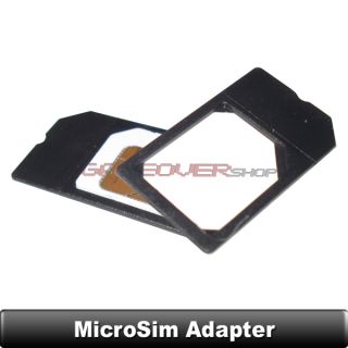 2x MicroSim Adapter Halterung für iPhone 4 iPad 2 Karte Card Micro