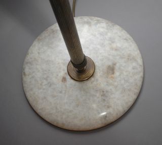 unique menora hollywood regency marble brass floor lamp eames knoll