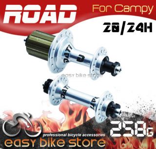 CAMPY 65G 195G* SILVER Dati Road Bike Super Light Bearing Hub *20 24H