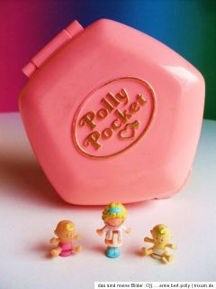 Polly Pocket Mini Säuglingsstation rosa*Polly + 2 Babys