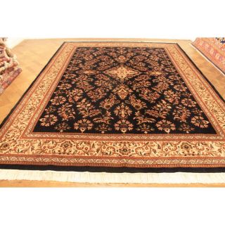 Koeniglicher Handgeknuepfter Perser Palast Teppich Blumen Saruk