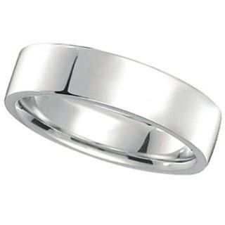 Allurez   950 Palladium Wedding Band Plain Ring Flat Comfort Fit FA r